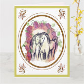 Unter dem Wein Karte (Gelbe Blume)