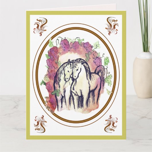 Unter dem Wein Karte (Vorderseite)