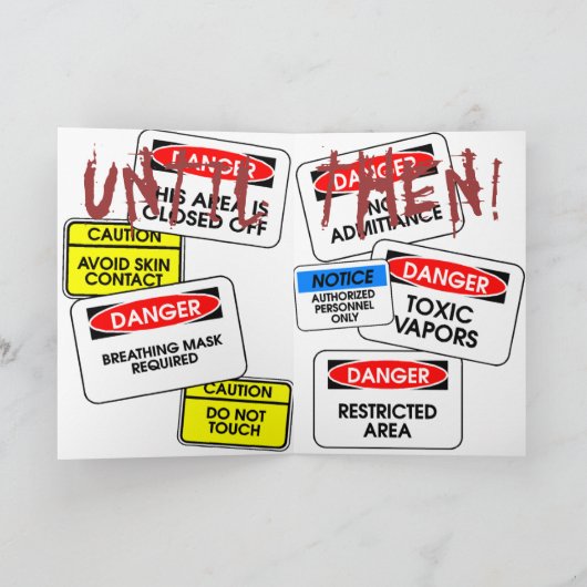 Unter dem Wetter Karte (Innenseite)