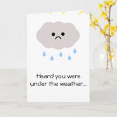 Unter dem Wetter wird es gut oder Krebskarte Karte (Gelbe Blume)