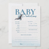 Unter dem Whale Baby Shower Card Einladung (Vorderseite)