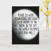 Unter demselben Mondgedicht Karte (Gelbe Blume)