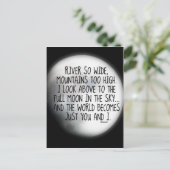 Unter demselben Mondgedicht Postkarte (Stehend Vorderseite)