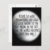 Unter demselben Mondgedicht Postkarte (Vorne/Hinten)