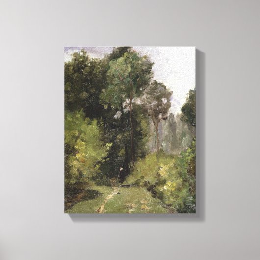 Unter den Bäumen, 1864 (Öl an Bord) Leinwanddruck (Vorderseite)