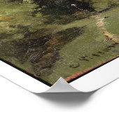 Unter den Bäumen, 1864 (Öl an Bord) Poster (Ecke)