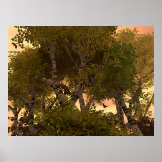 Unter den Bäumen Poster (Vorne)