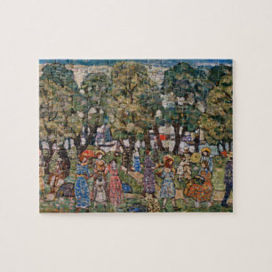 Unter den Bäumen von Maurice Prendergast, Fine Art Puzzle