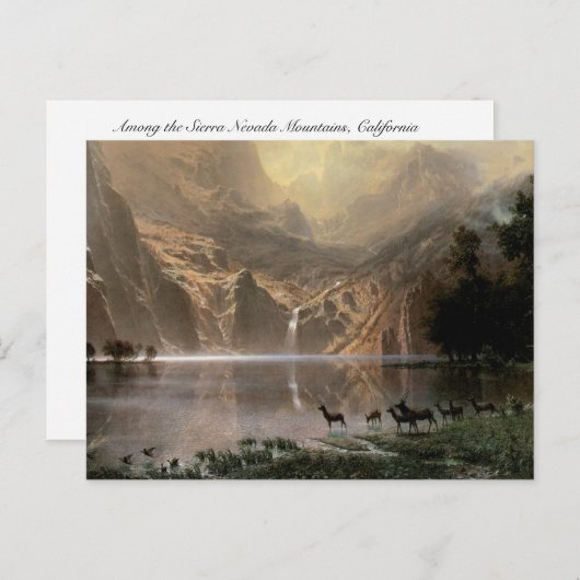 Unter den Bergen der Sierra Nevada Postkarte (Vorne/Hinten)