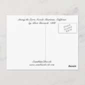 Unter den Bergen der Sierra Nevada Postkarte (Rückseite)