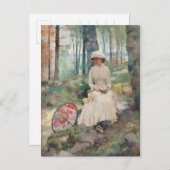 Unter den Birken CC0067 Albert Edelfelt Postkarte (Vorne/Hinten)