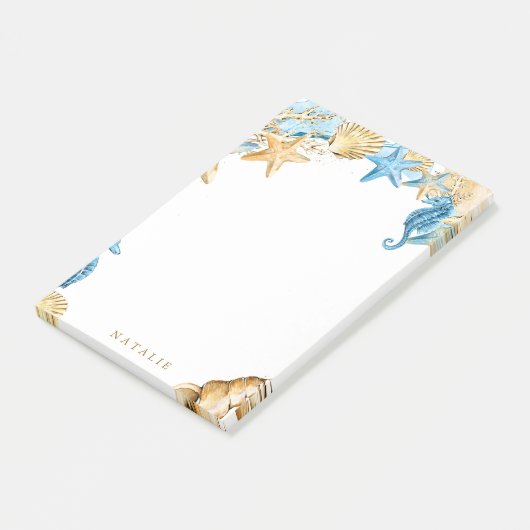 Unter den Blue & Gold Notes Post-it Klebezettel (angewinkelt)