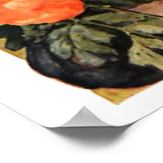 Unter den Chrysanthemen Poster (Ecke)