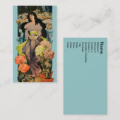 Unter den Chrysanthemen Visitenkarte (Vorne/Hinten)