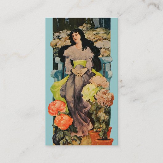 Unter den Chrysanthemen Visitenkarte (Vorderseite)