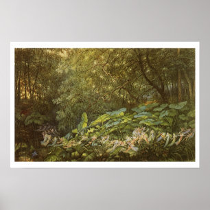 Unter den Dock-Blätter von Richard Doyle, Fairy Ar Poster
