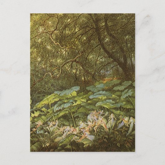 Unter den Dock-Blätter von Richard Doyle, Fairy Ar Postkarte (Vorderseite)
