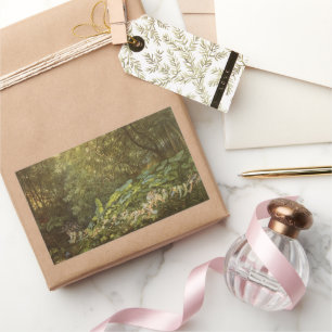 Unter den Dockblättern von Richard Doyle, Feen Kun Rechteckiger Aufkleber