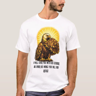 Unter den Flügeln des Adlers Christliches T-Shirt