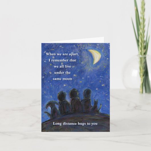 Unter den gleichen Moon Art Mitteilungskarten (Vorderseite)