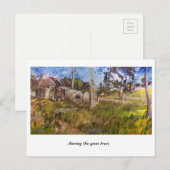 Unter den Gummi Bäumen, Old Homestead, NSW Postkarte (Vorne/Hinten)
