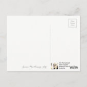 Unter den Gummi Bäumen, Old Homestead, NSW Postkarte (Rückseite)