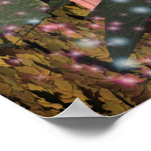 Unter den Hollyhocks Poster (Ecke)