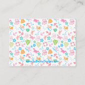 Unter den Karten für das Windeln (Rückseite)