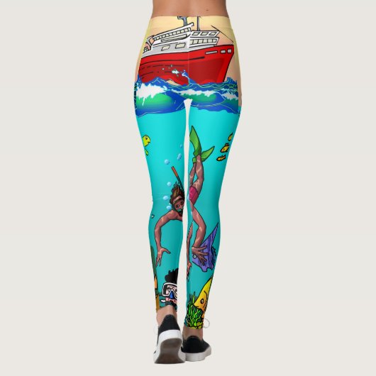 Unter den Leggings (Rückseite)