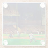 Unter den Lichtern von John Falter Glasuntersetzer (Rückseite)