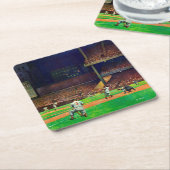 Unter den Lichtern von John Falter Rechteckiger Pappuntersetzer (angewinkelt)