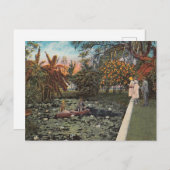 Unter den Lilien und Palmen von Florida Postkarte (Vorne/Hinten)