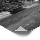 Unter den Magnolia Trees BW Poster (Ecke)