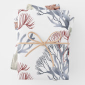 Unter den Meereskorallen und Starfish Geschenkpapier Set (Beispiel)