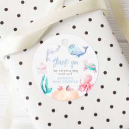 Unter den Meeresschutzschildern Geschenkanhänger