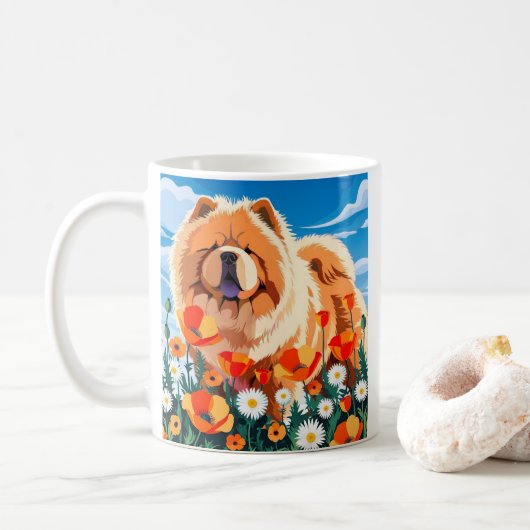 UNTER DEN MOPN Chow Kaffeetasse (Mit Donut)