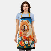 UNTER DEN MOPNIGEN Chow-Chow Schürze (Getragen)