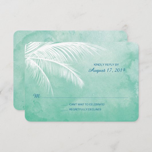 Unter den Palmen | RSVP (Vorne/Hinten)