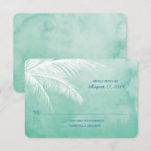 Unter den Palmen | RSVP Karte (Vorne/Hinten)