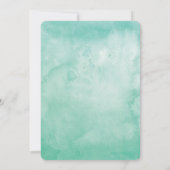 Unter den Palmen | Wasserfarbenhochzeit Einladung (Rückseite)