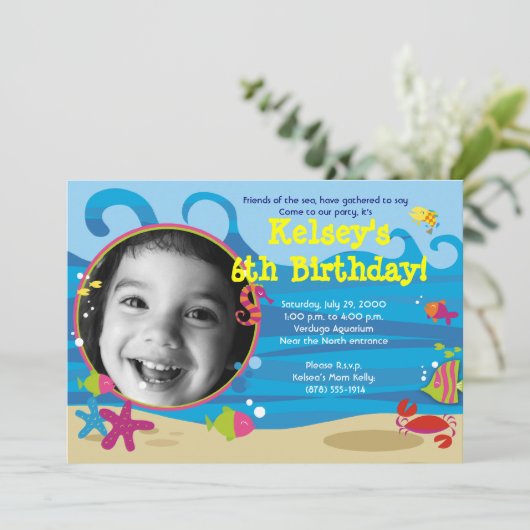 Unter den Party Einladungen des Meeres (Stehend Vorderseite)