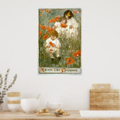 Unter den Poppies 1904 Poster (Küche)
