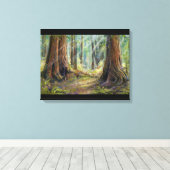 Unter den Redwoods Leinwanddruck (Insitu (Holzboden))