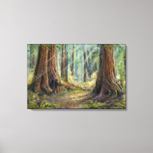 Unter den Redwoods Leinwanddruck