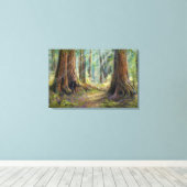 Unter den Redwoods Leinwanddruck (Insitu (Holzboden))