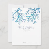 Unter den Sea Baby Shower Advice Cards (Vorderseite)