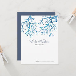 Unter den Sea Baby Shower Advice Cards