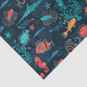 Unter den Seefischen Seidenpapier (Ausschnitt)