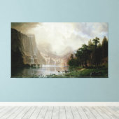 Unter den Sierra Nevada Bergen von Bierstadt Leinwanddruck (Insitu (Holzboden))
