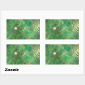 Unter den Smaragdmeerklebern Rechteckiger Aufkleber (Blatt)